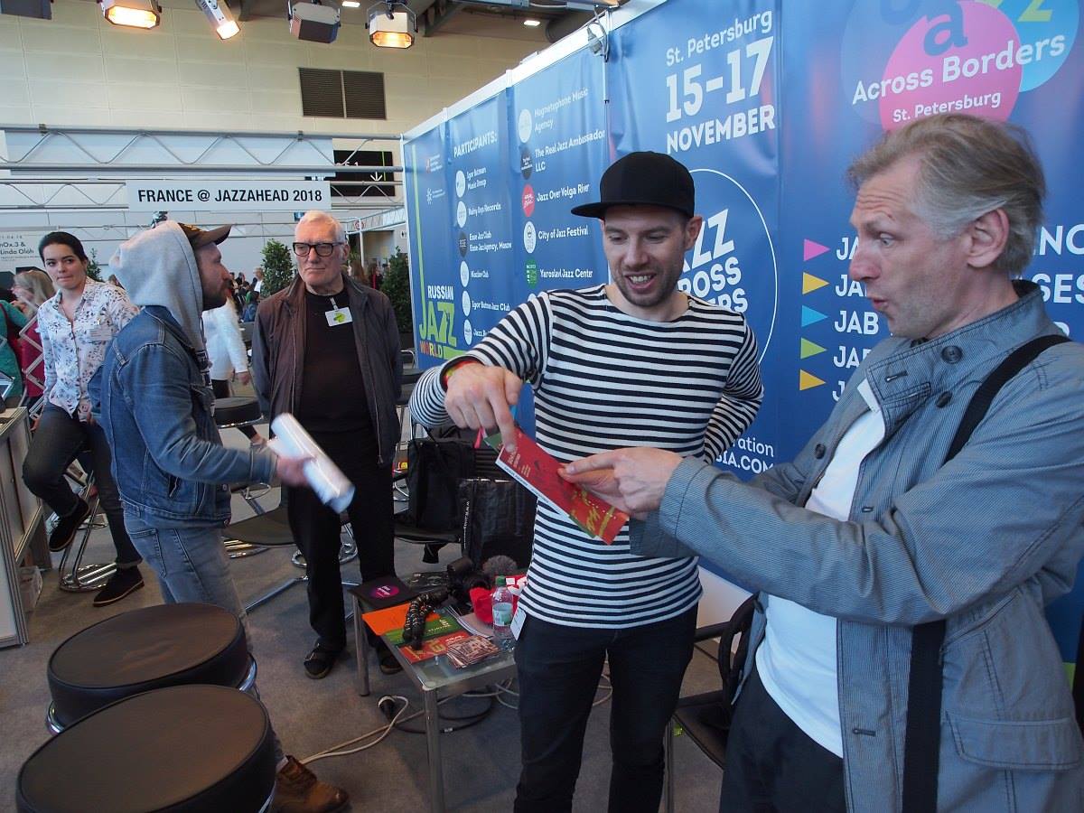At the Russian Jazz World stand