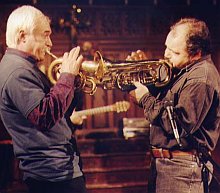 Yuri Parfyonov and Arcady FreeMan at SKIF Festival, NYC, 1997