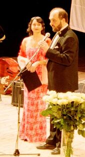 Наталья Масленникова (программный директор Эрмитажа) и композитор Сергей Евтушенко