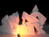 Киркенес - снежные скульптуры