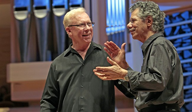Gary Burton, Chick Corea (фото: Владимир Коробицын) Gary Burton, Chick Corea (фото: Владимир Коробицын)