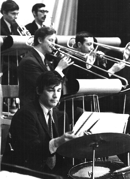 Геннадий Лебедев в биг-бэнде Владимира Коновалова, 1972 (фото: Владимир Лучин)