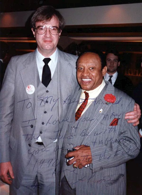 Lionel Hampton signed this photo together for Doc in 1990