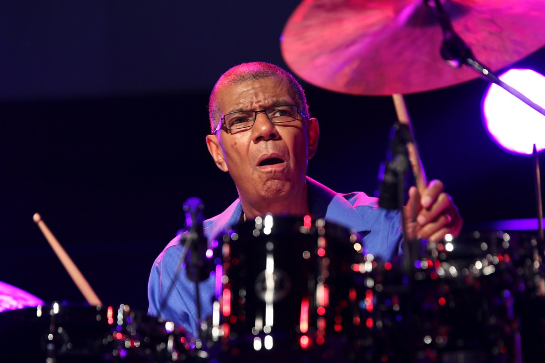 Jack DeJohnette, 2015 (photo: Oliver Abels, CC BY-SA 4.0)