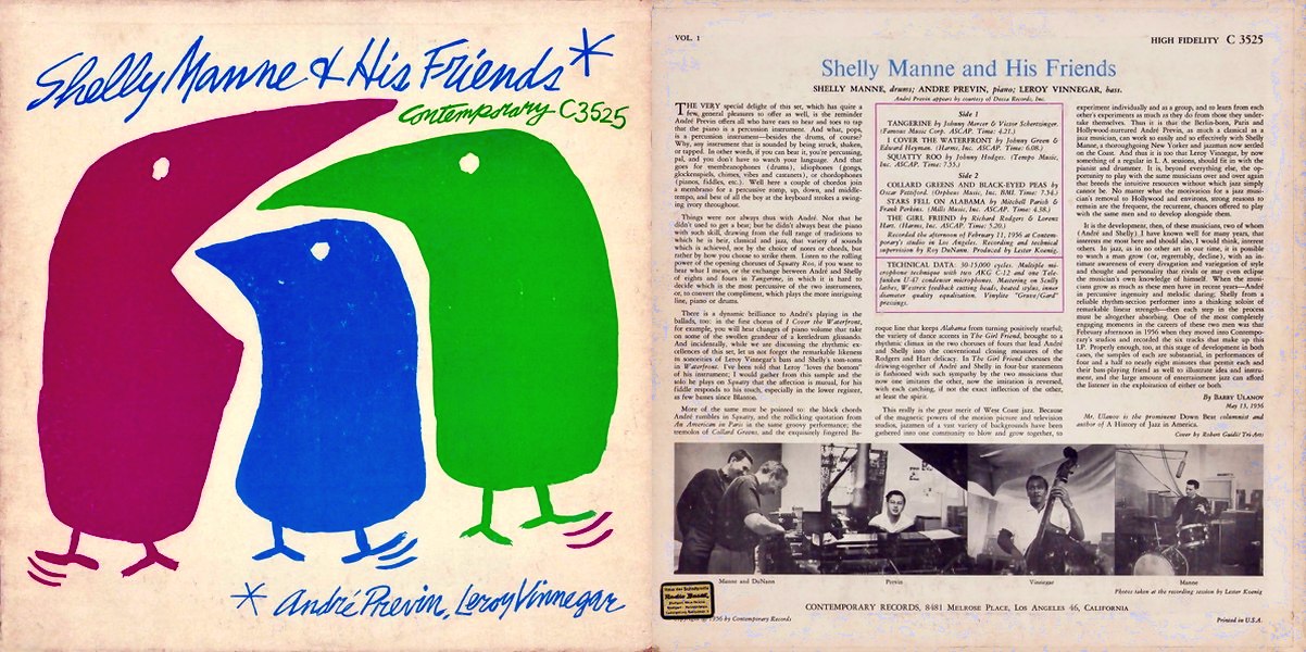 «Shelly Manne & His Friends Vol. 1» (Contemporary Records C3525, 1956)