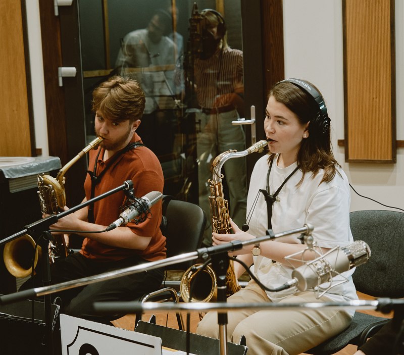 Рабочий момент записи