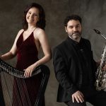Саксофонист Антон Котиков и арфистка Мария Кулакова: юбилейный концерт проекта «Арфа & Джаз» Мария Кулакова и Антон Котиков (фото © Ольга Шергина)